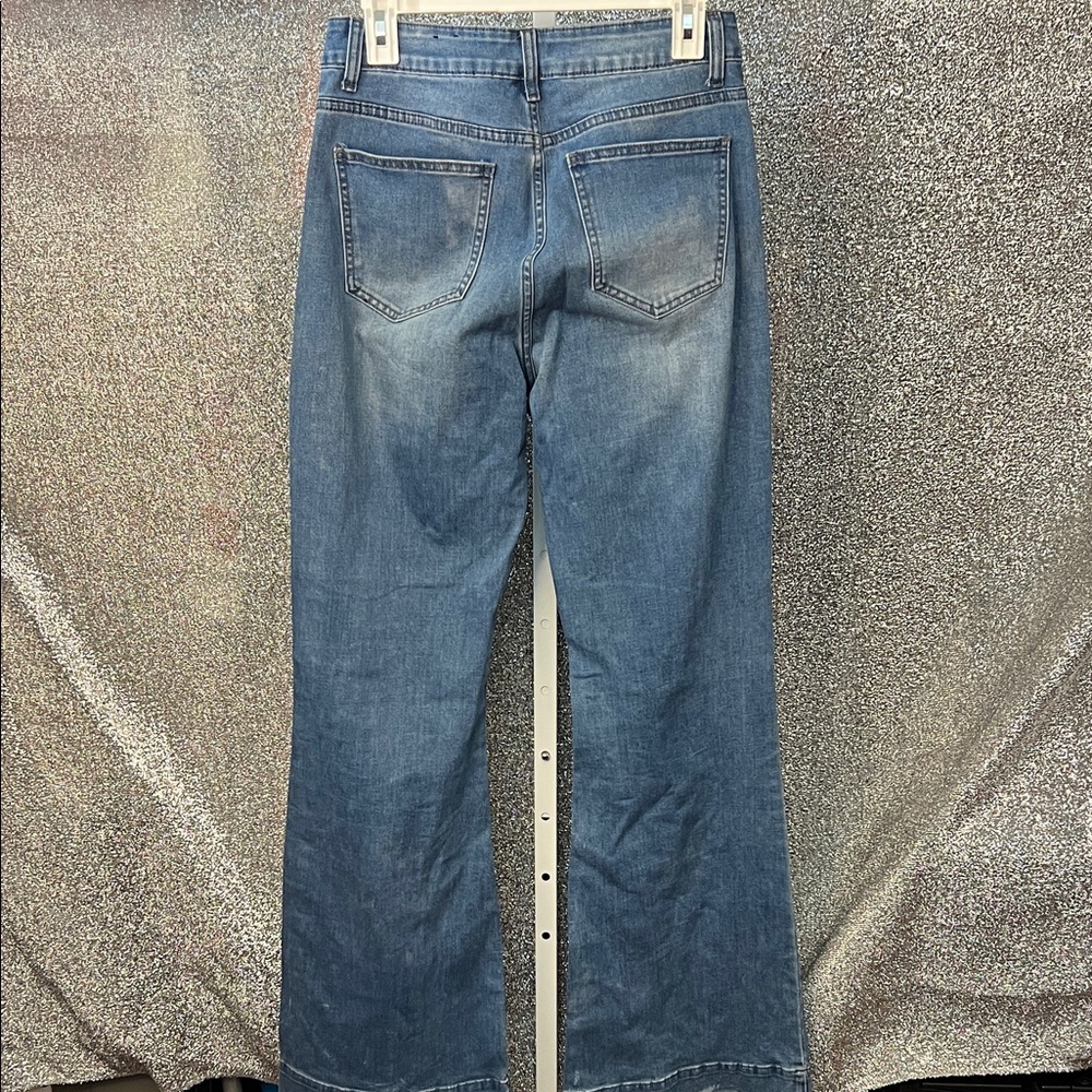 Fashion Nova Denim Button-Up Wide Leg Jeans - Picture 4 of 4